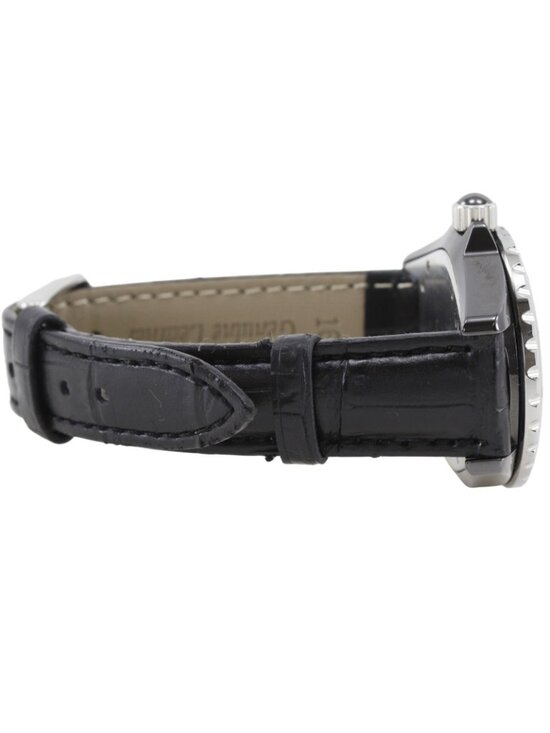 Chanel 33 Ceramic Leather Quartz Analog Display Black Dial Watch main image 12